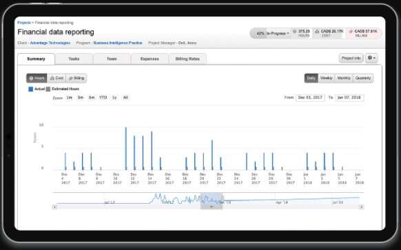 Replicon Projects Progress