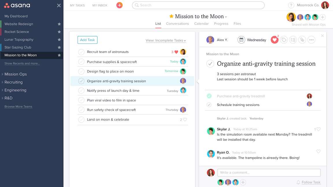 asana project management
