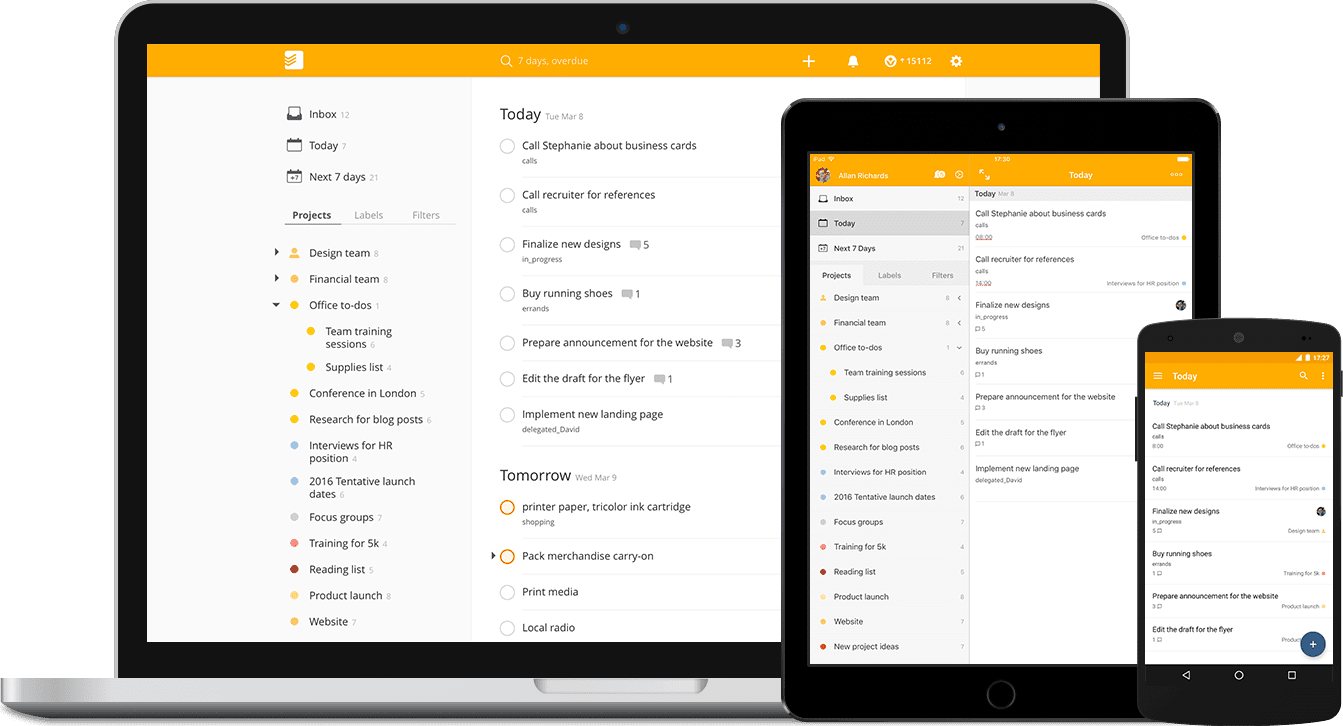тайм трекинг todoist
