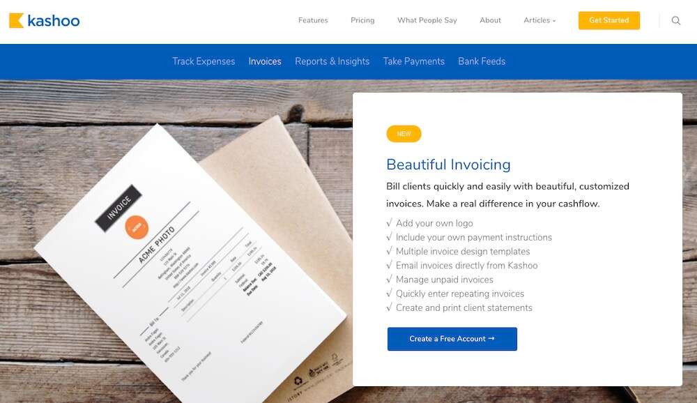 kashoo invoice