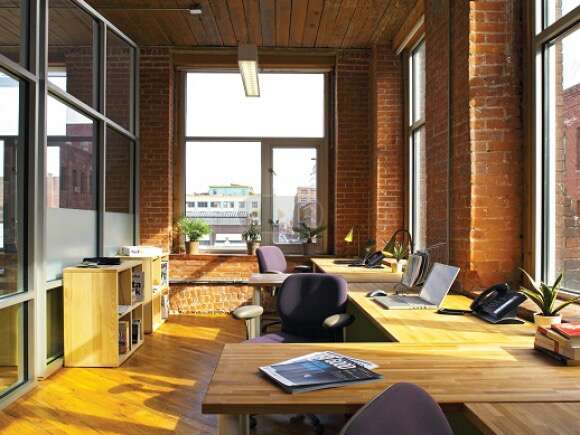 green desk