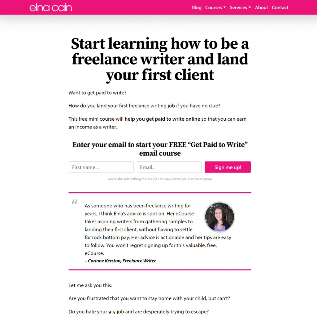 Landing Page