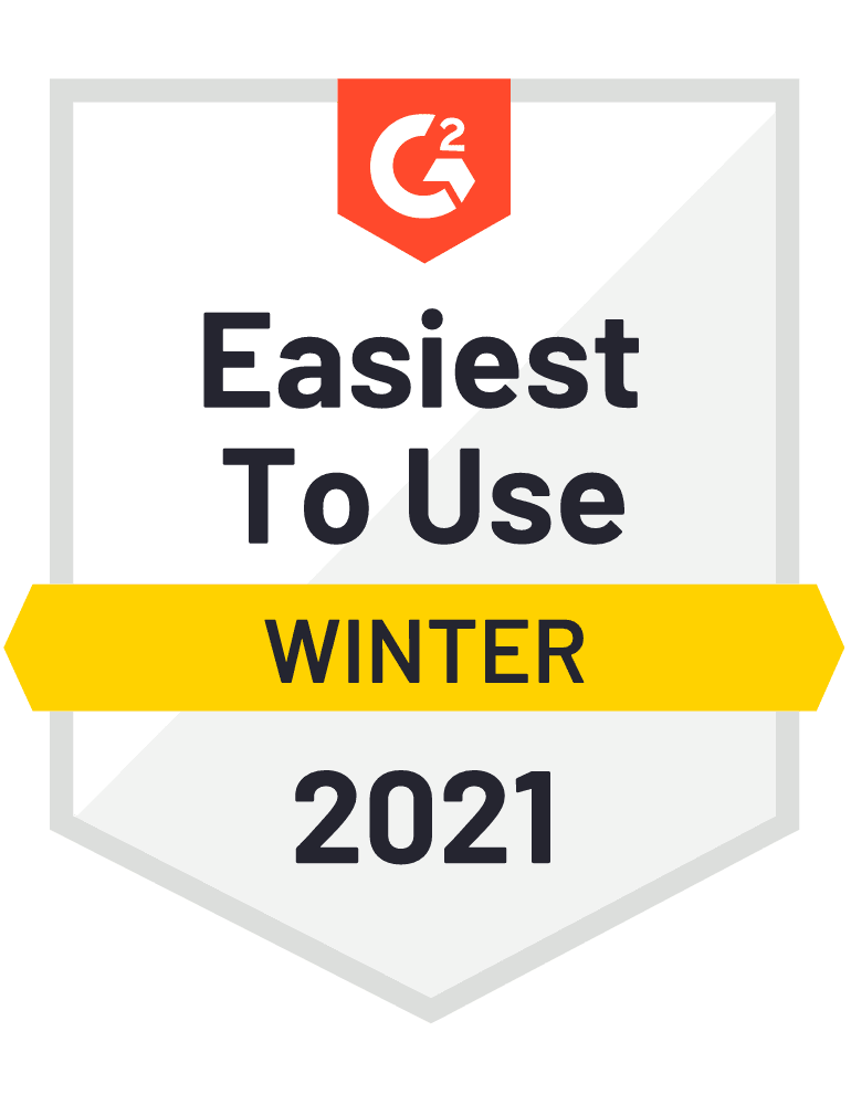 G2 Easiest to Use Winter 2021