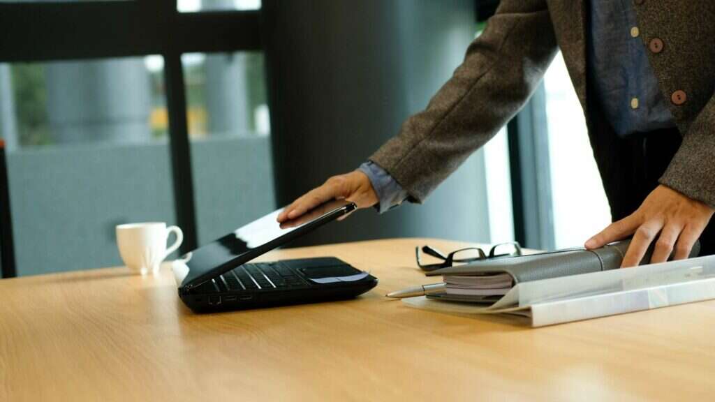 leave the office