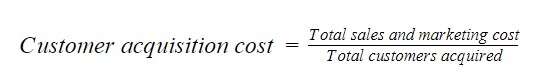 Customer acquisition cost