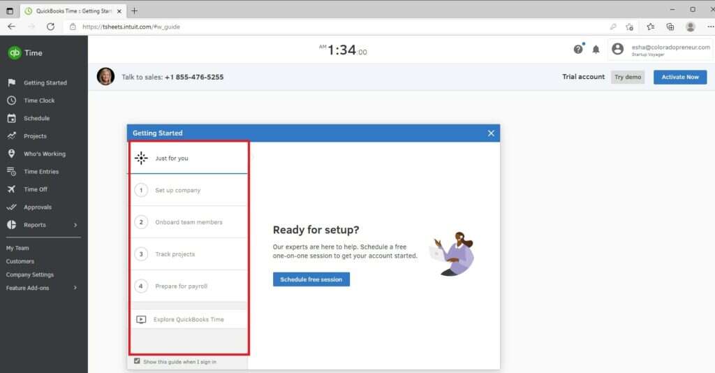 Quickbooks Setup
