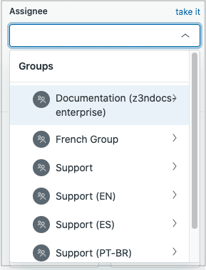 Zendesk ticket assignment