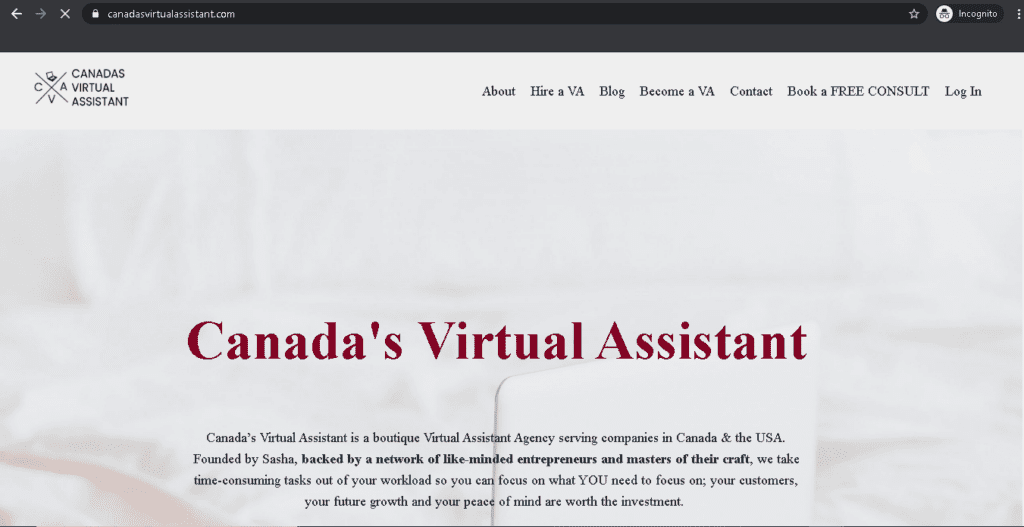Canada’s Virtual Assistant
