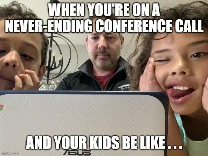 Conference call distractions