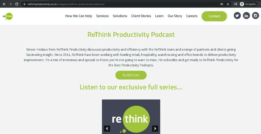ReThink Productivity Podcast