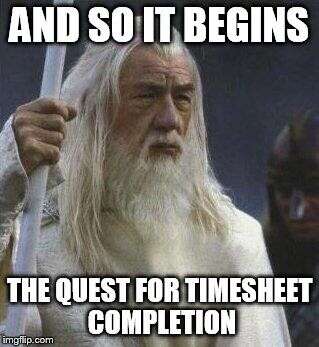 the quest for timesheet completion