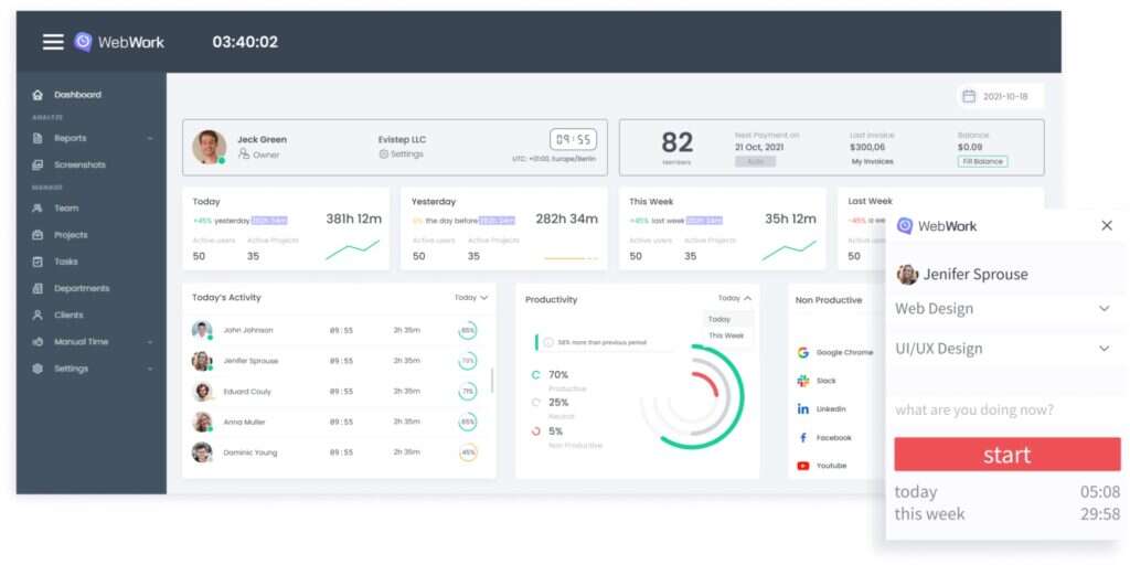 webwork time tracker