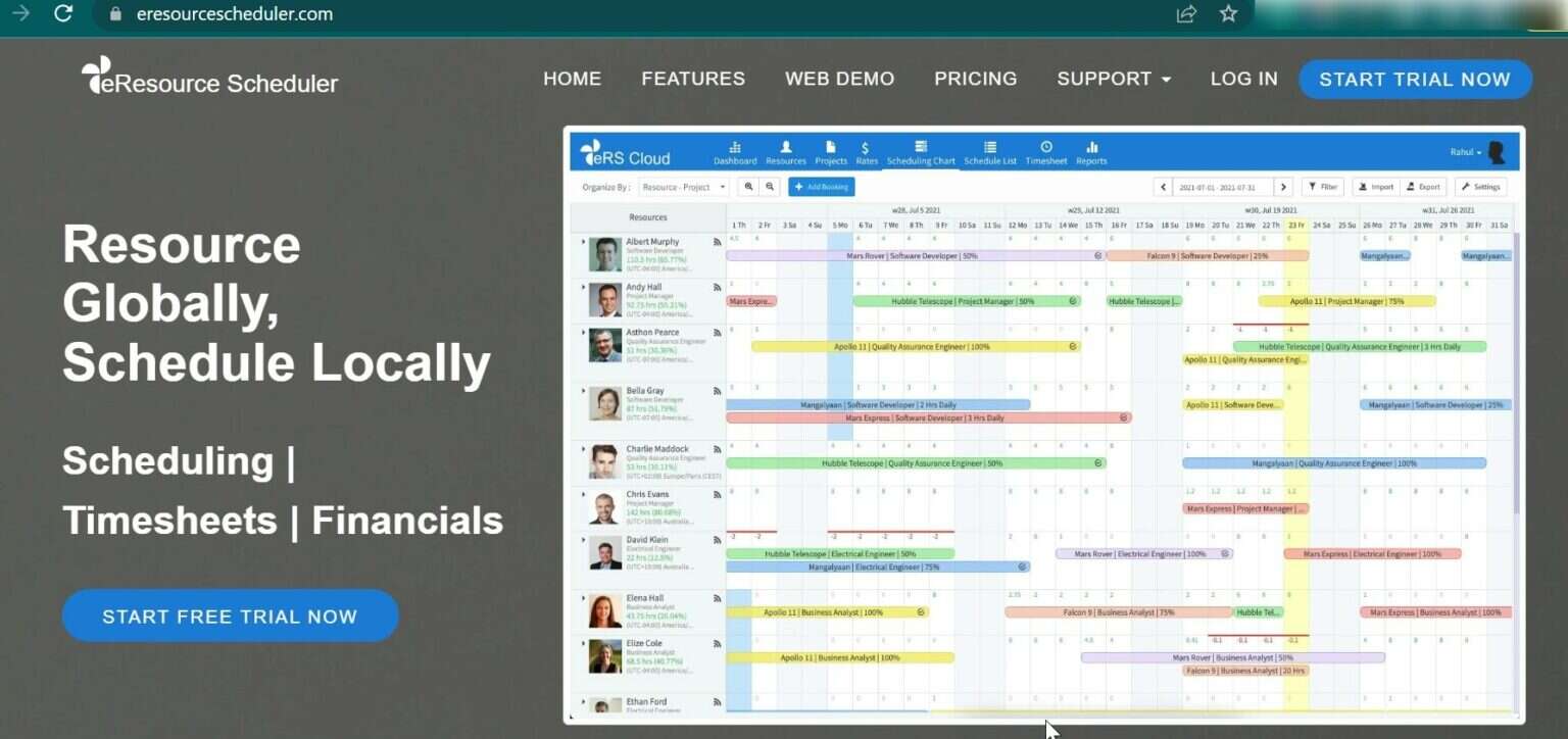 15 excellent resource management software: Features, price