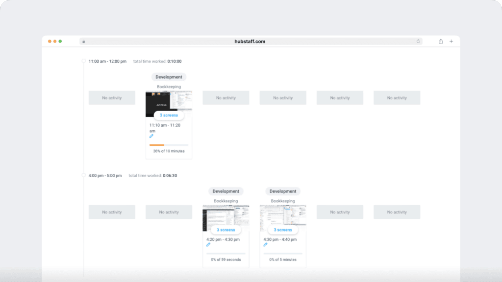 Hubstaff screen monitoring