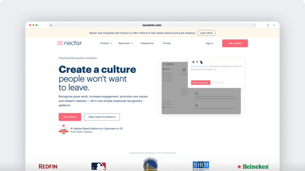 nectar homepage