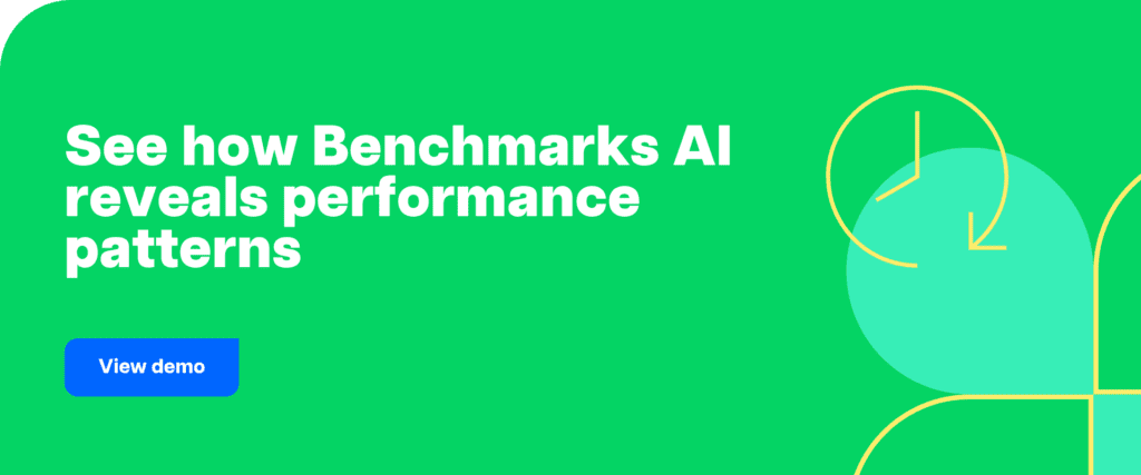 See how Benchmarks AI reveals performance patterns