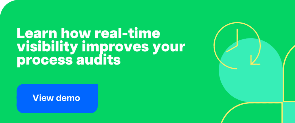 Learn how real-time visibility improves your process audits