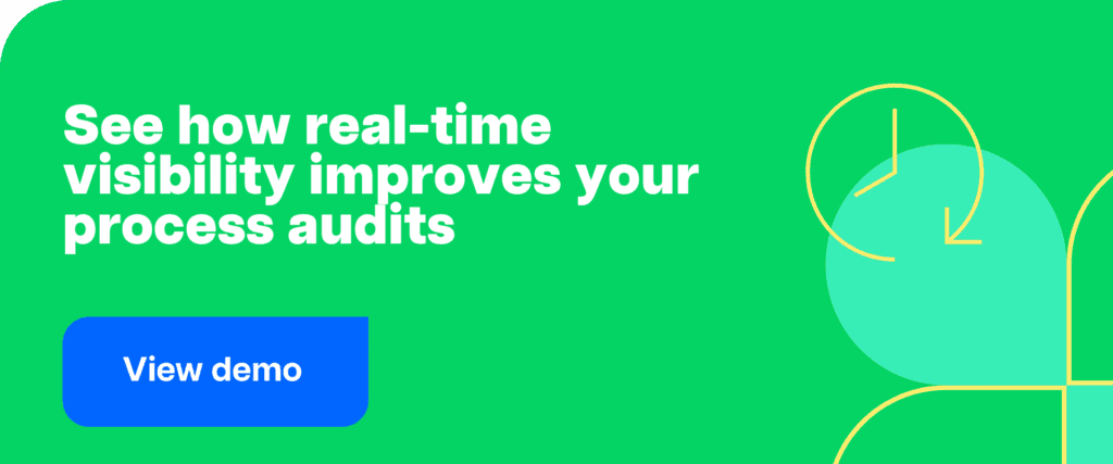 See how real-time visibility improves your process audits