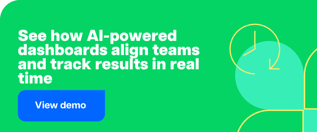 See how AI-powered dashboards align teams and track results in real time