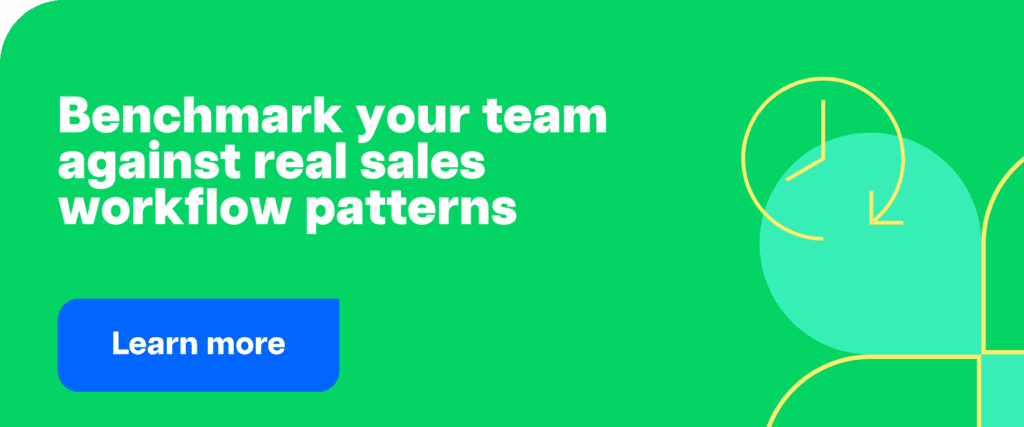Benchmark your team against real sales workflow patterns