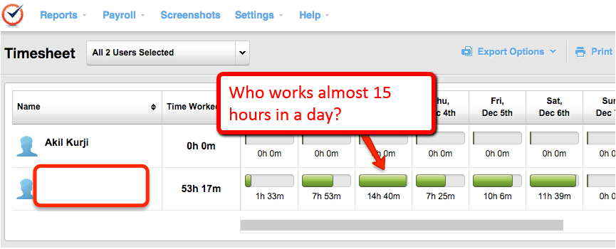 employee working 15 hours a day