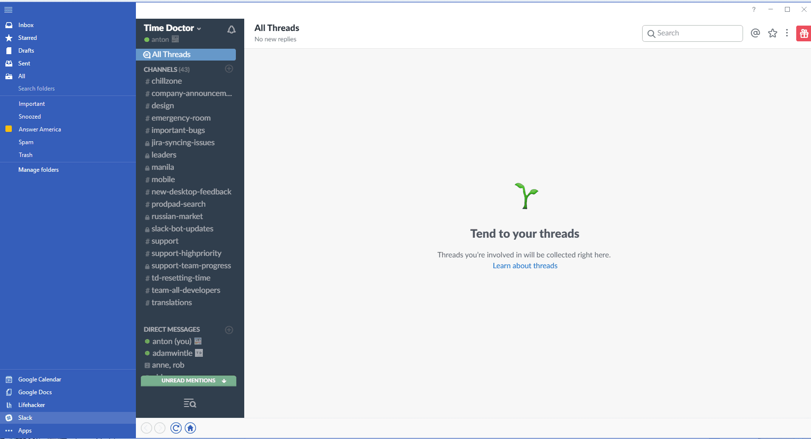 Mailbird Slack integration