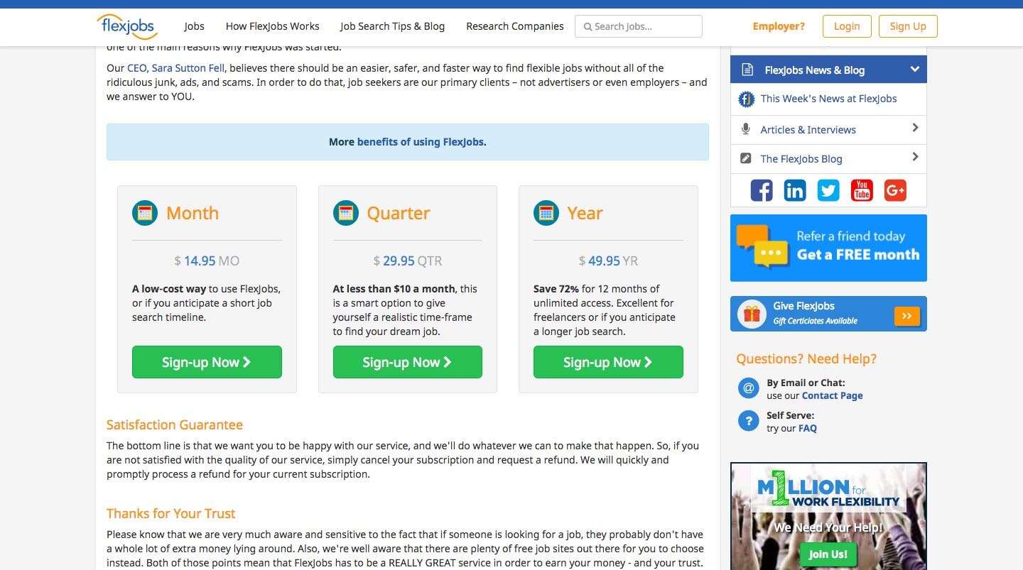 flexjobs pricing