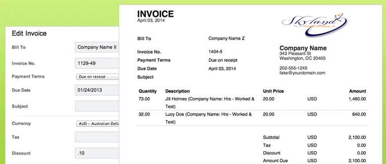 weworked invoice