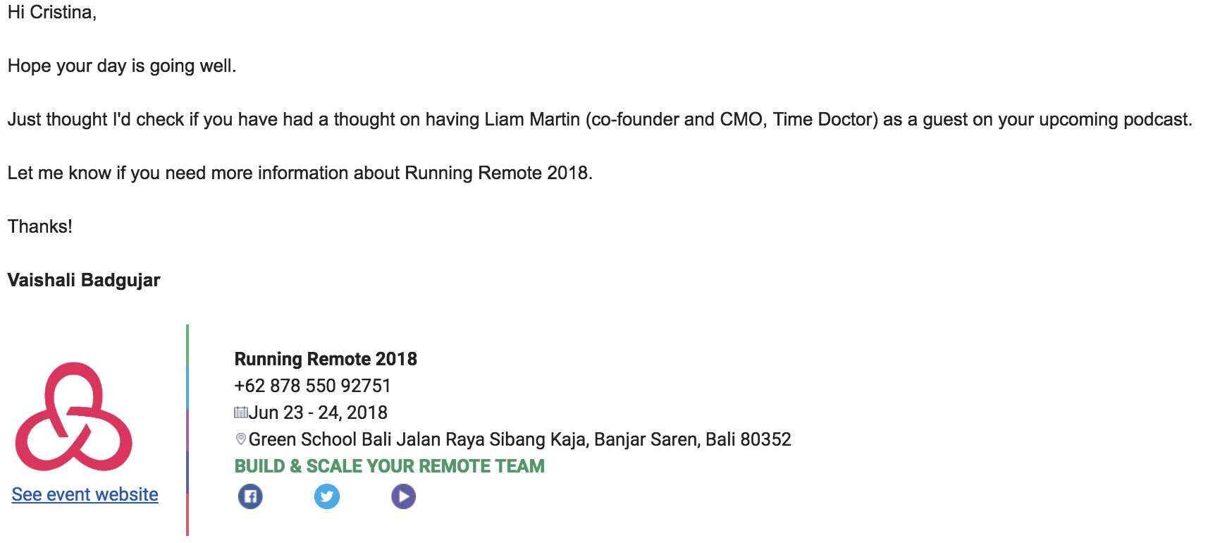 podcast outreach follow up email