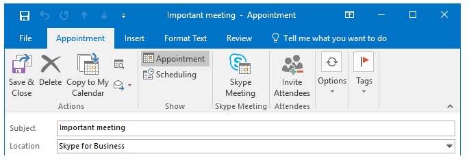 outlook calendar reminder