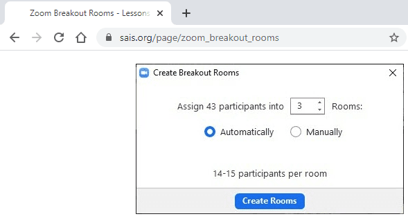 create breakout rooms in zoom