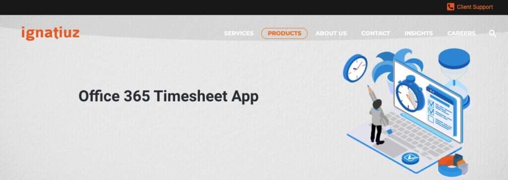 office 365 timesheet app