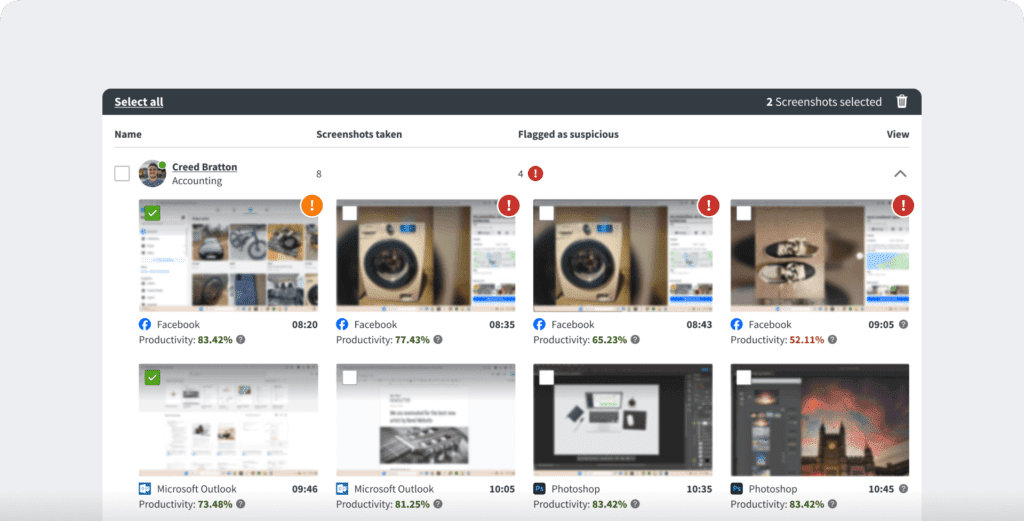 desktime screenshots