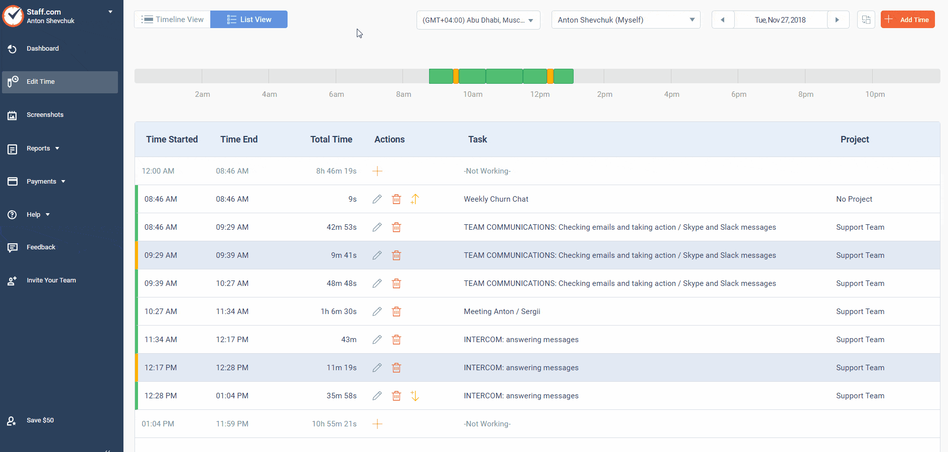time doctor edit time