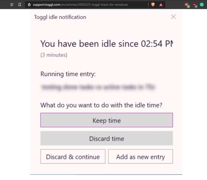 toggl-track-idle-time-alert