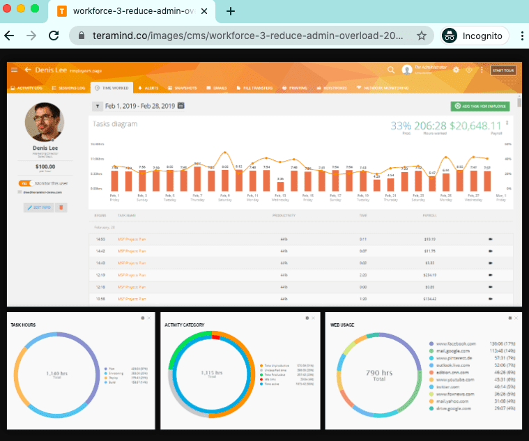 Teramind Emp Productivity Monitoring
