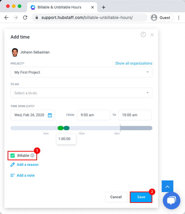 Hubstaff Billable Hours