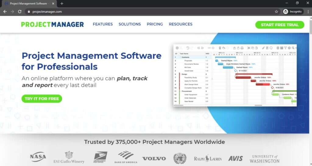 ProjectManager Homepage