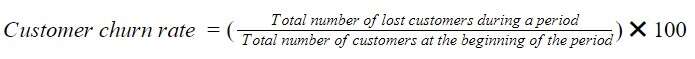 Customer churn rate