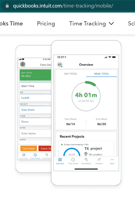 Quickbooks Time Android App