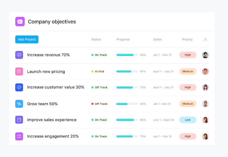 asana screenshot