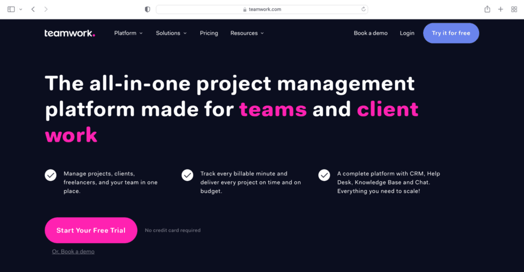 teamwork project management