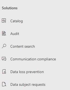 Microsoft Purview Compliance Portal Solutions