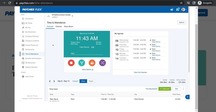 paychex employee time tracking