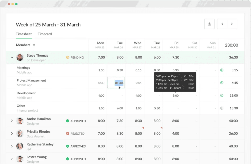 Everhour time tracking