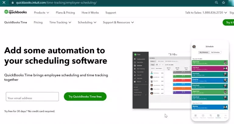 Tsheets employee scheduling feature