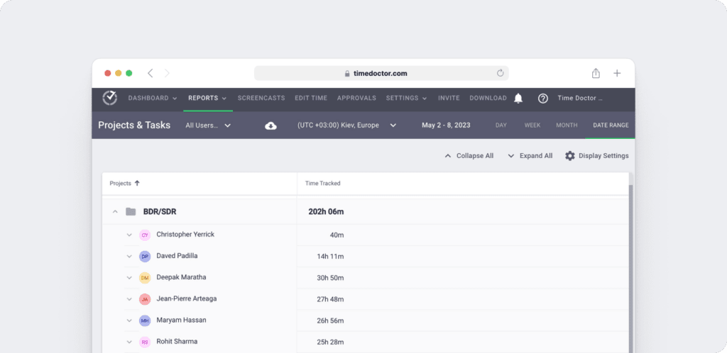 Time Doctor User-friendly time tracking system