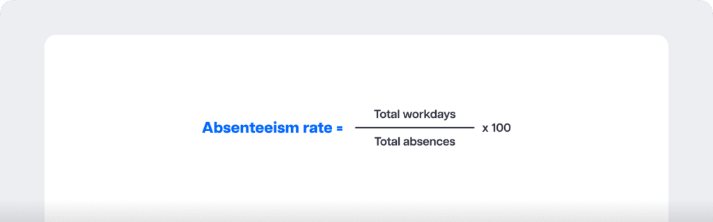 Absenteeism rate