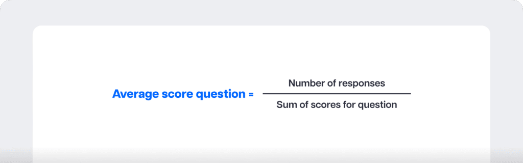 Average score question​