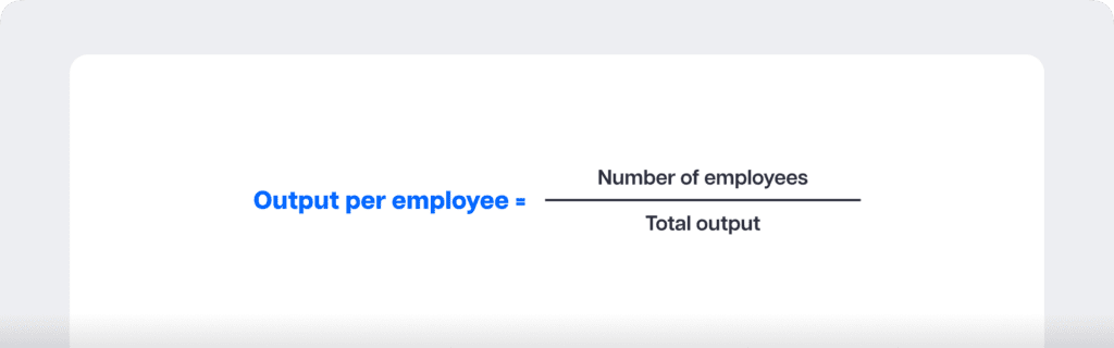 Output per employee